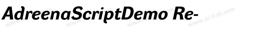 AdreenaScriptDemo Re字体转换